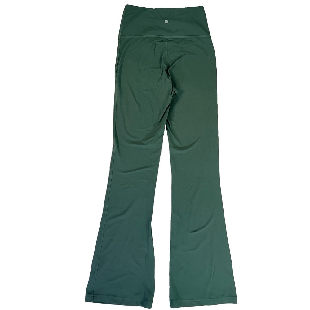 Lululemon Groove Super High Rise Flared Pant Green Size 6 Nulu Yoga Leggings 32" - Picture 5 of 10